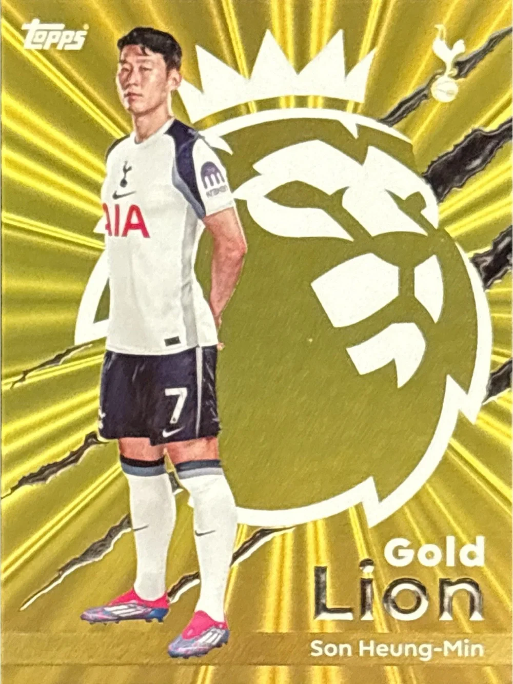 Topps Gold Lion Son Heung-Min Premier League Soccer